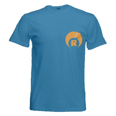 T-Shirt Mockup – Orange & Blue